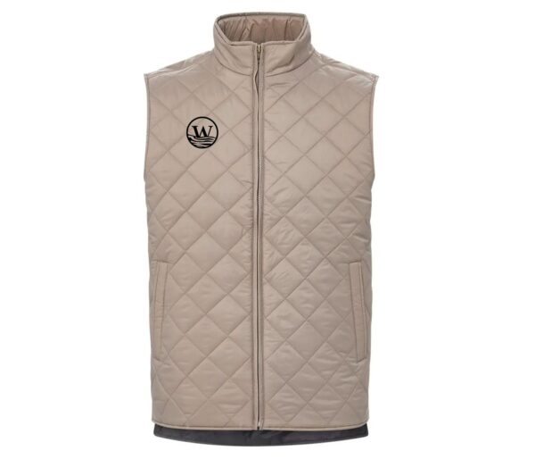 Western River Men's Diamond Quilted Camp Vest