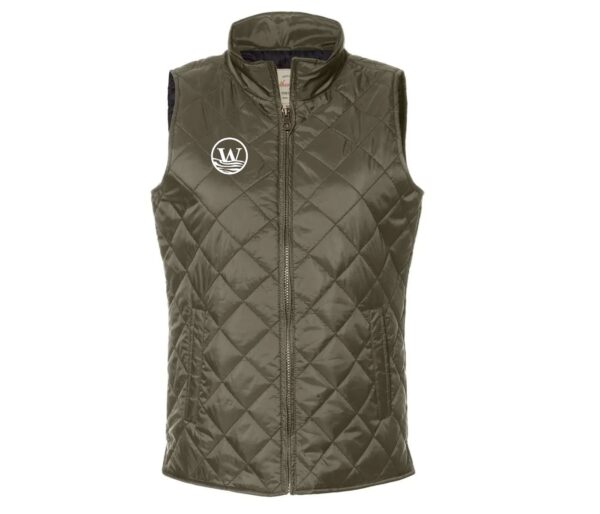 Western River Women's Diamond Quilted Camp Vest - Image 6