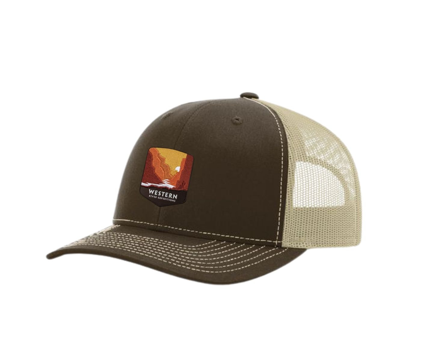 WRE "River Sunset" Patch Trucker Hat - Image 2