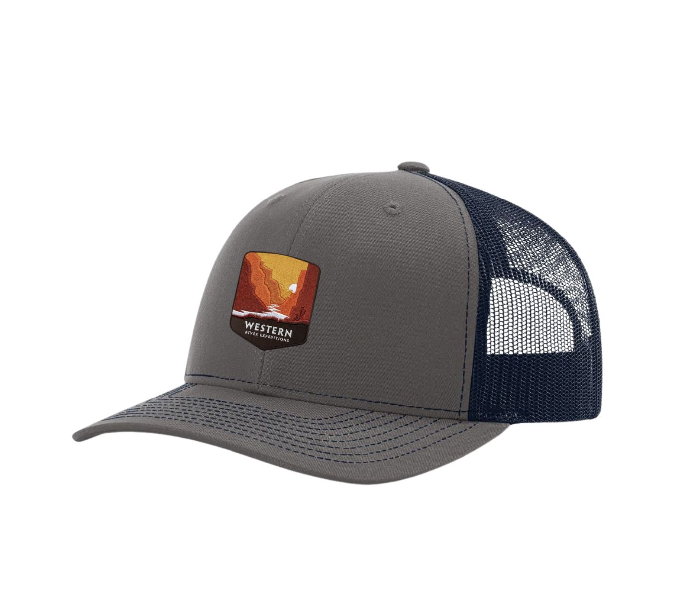 WRE "River Sunset" Patch Trucker Hat - Image 5