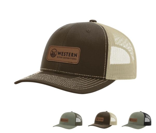 WRE Leather Patch Trucker Hat